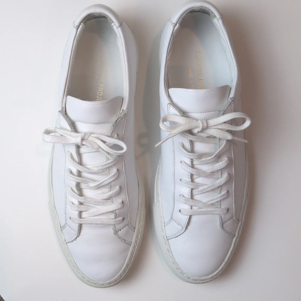 Common Projects Achilles Sneakers in White Leather Size EU 39 US Women's 9